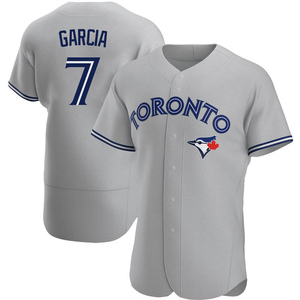 Men's Damaso Garcia Toronto Blue Jays Authentic Gray Road Jersey