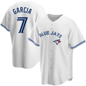 Men's Damaso Garcia Toronto Blue Jays Replica White Home Jersey