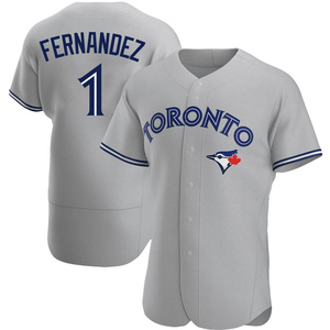 Men's Tony Fernandez Toronto Blue Jays Authentic Gray Road Jersey