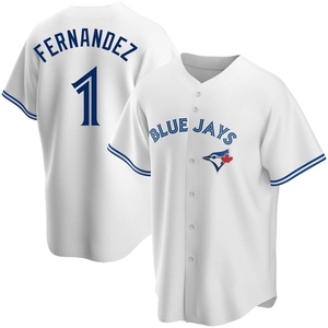 Men's Tony Fernandez Toronto Blue Jays Replica White Home Jersey