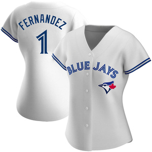 Women's Tony Fernandez Toronto Blue Jays Authentic White Home Jersey