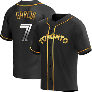 Youth Damaso Garcia Toronto Blue Jays Replica Black Golden Alternate Jersey